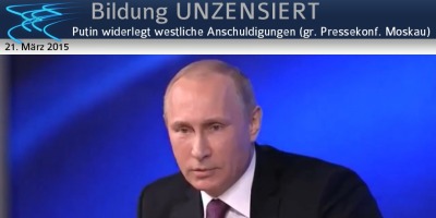 Putin widerlegt westliche Anschuldigungen, Die Urangst der USA, ein Beitrag von Horst Bulla